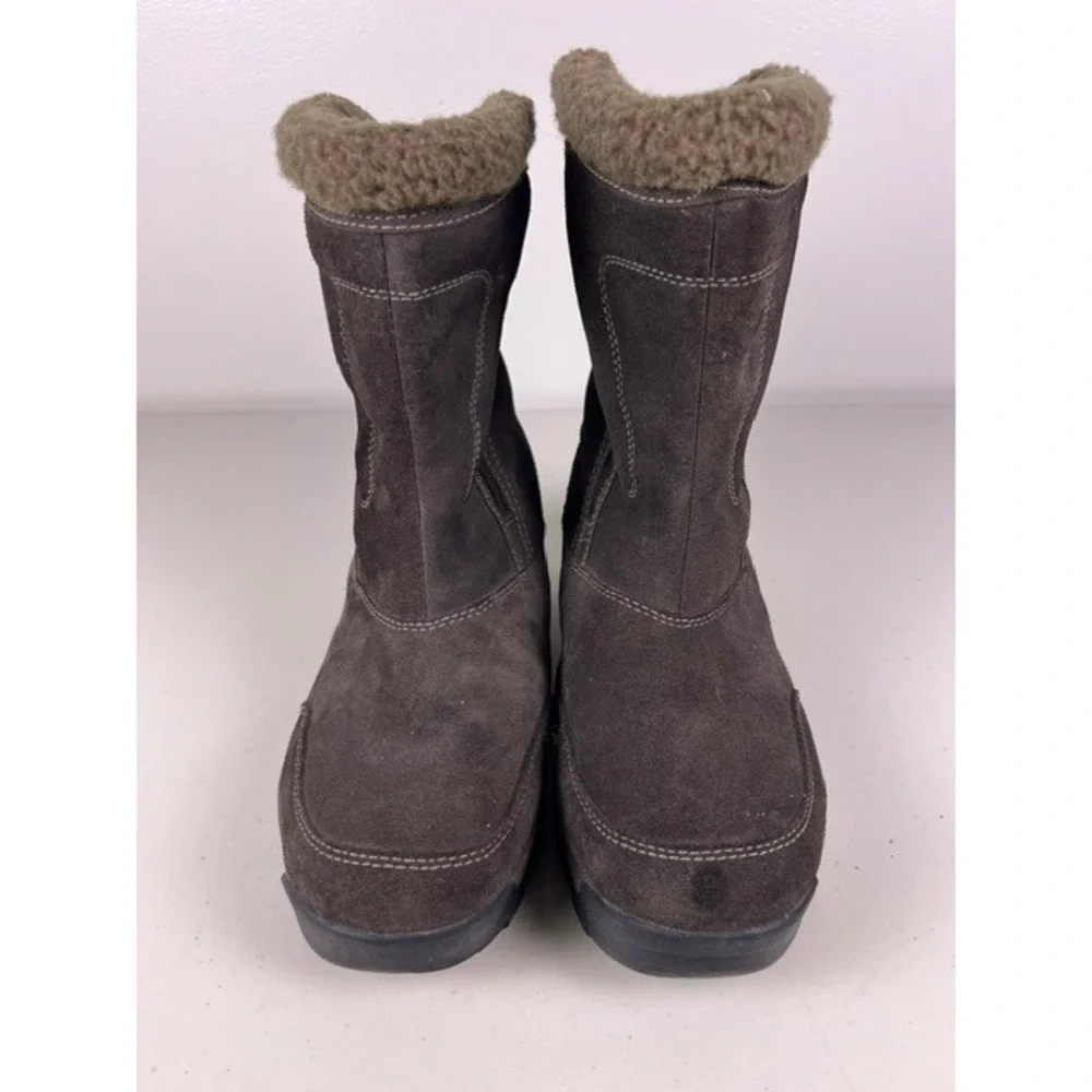 Sorel Waterfall Brown Suede Thinsulate Insulated Winter Snow Boots Size 8